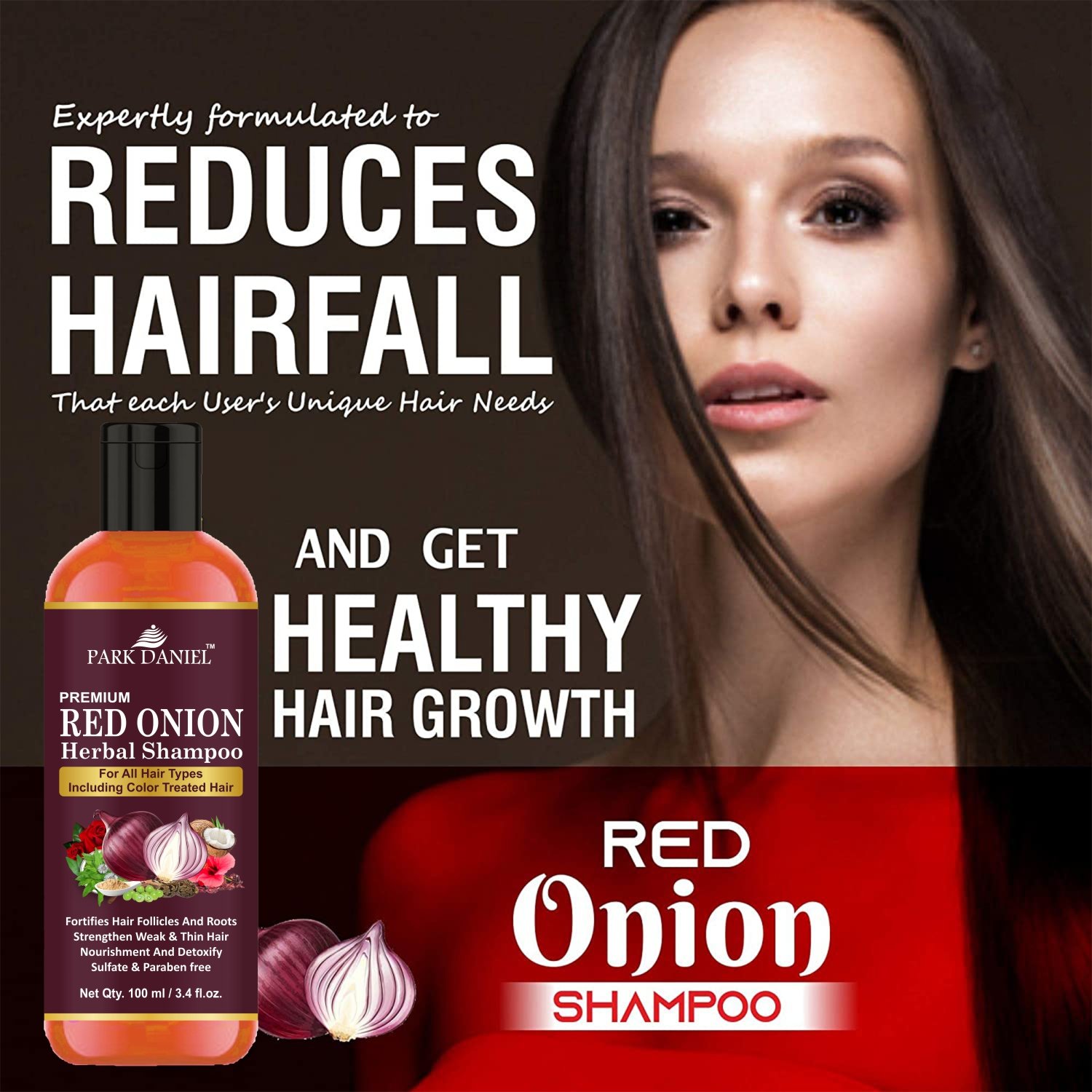 Red Onion Herbal Shampoo - Image 4