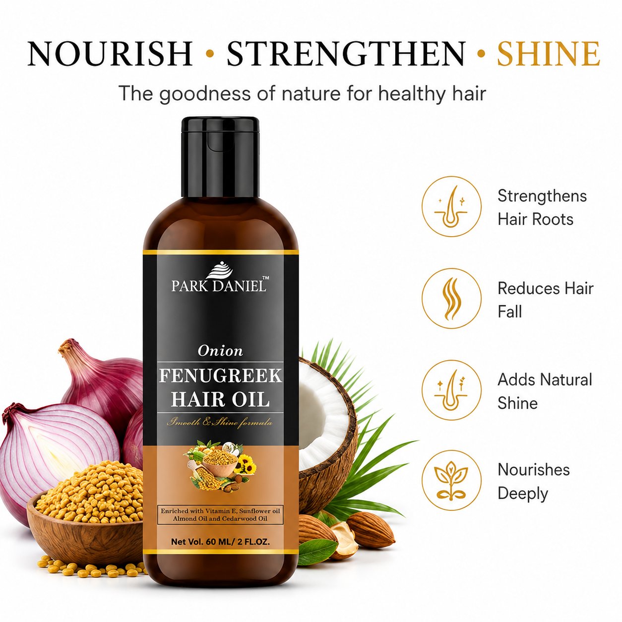 Onion Fenugreek Hair Oil - Image 2