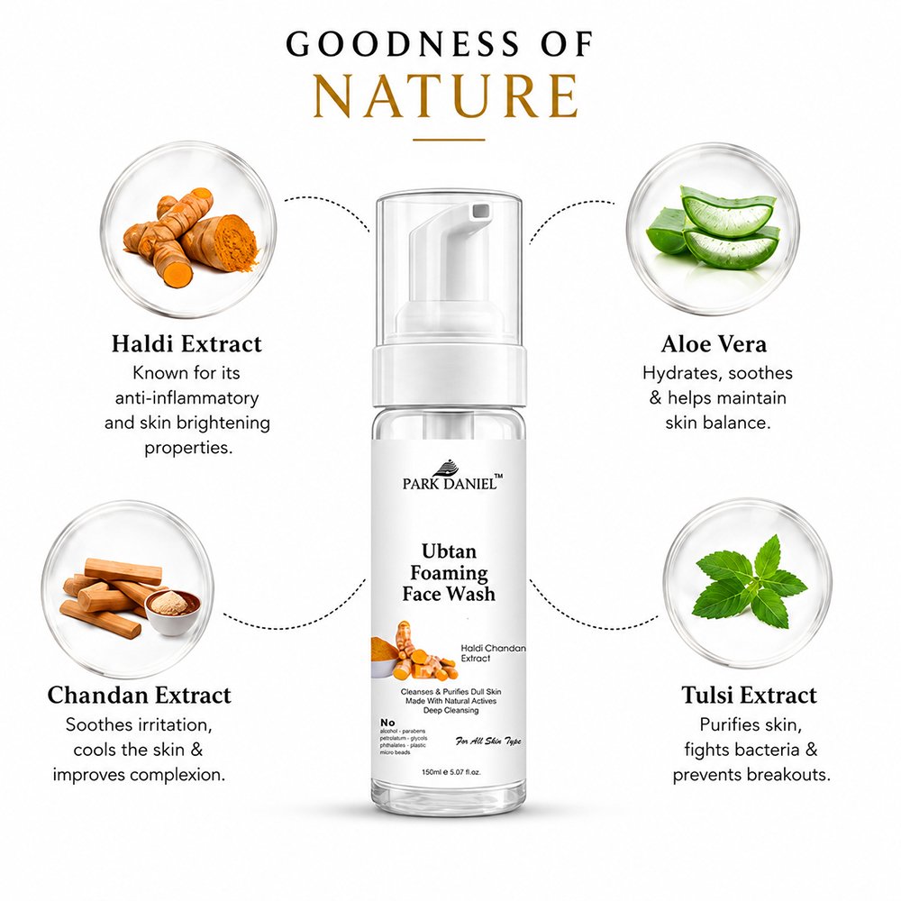 Ubtan Foaming Face wash - Image 3