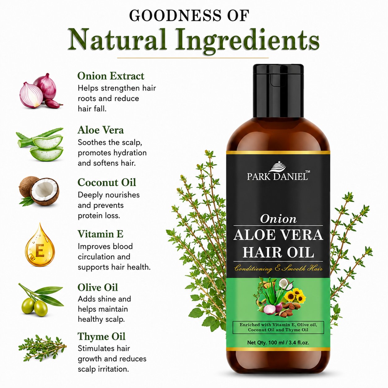 Onion Aloe Vera Hair Oil - Image 3