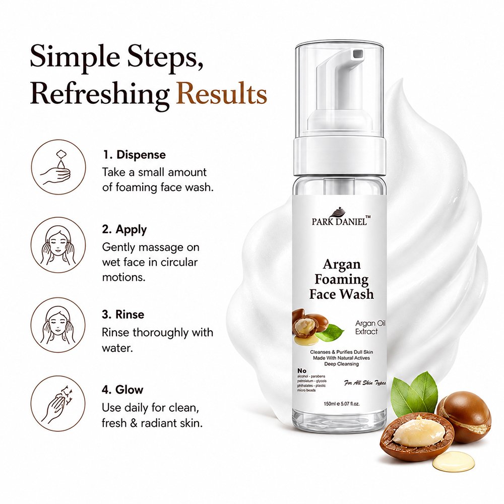Argan Foaming Face wash - Image 5
