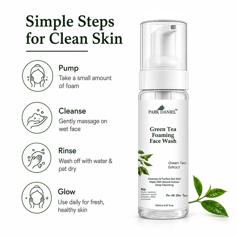 Green Tea Foaming Face wash - Image 5
