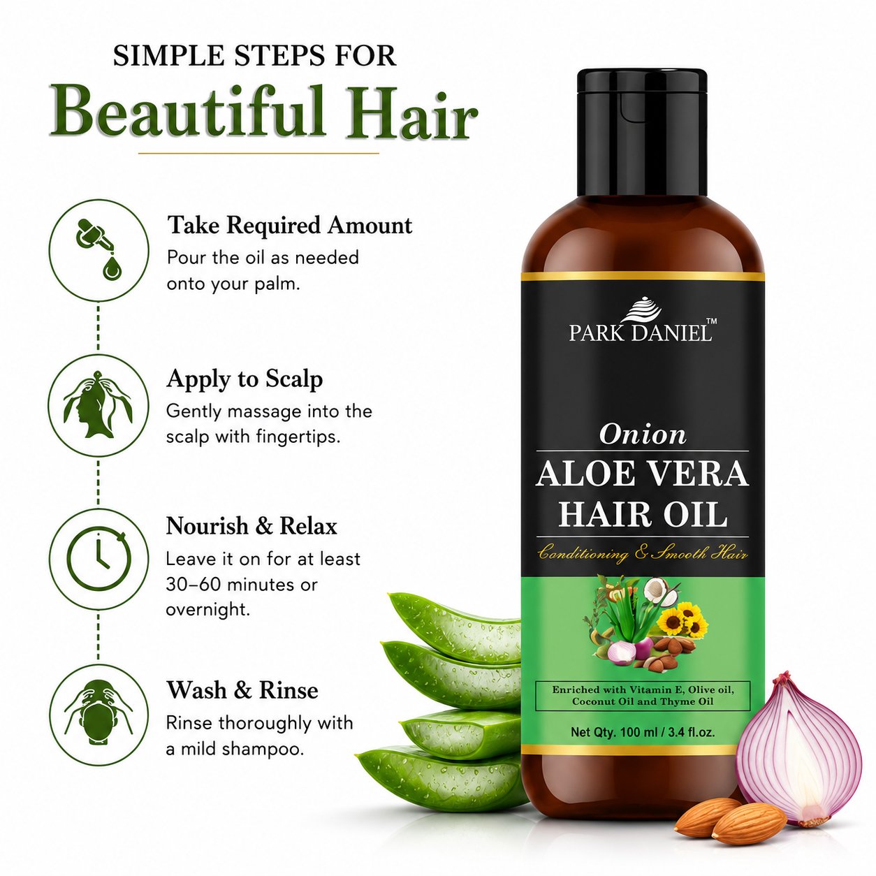 Onion Aloe Vera Hair Oil - Image 5