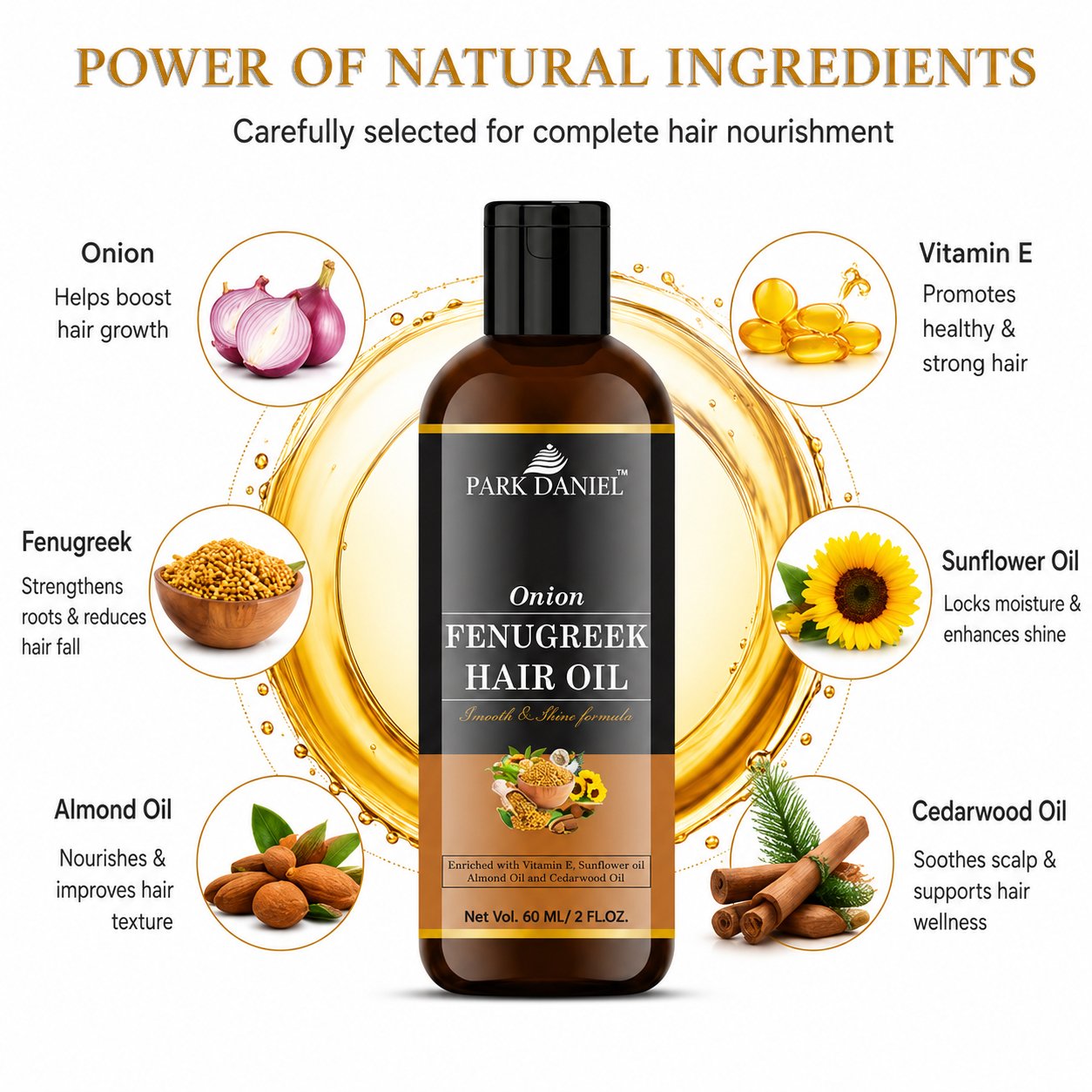 Onion Fenugreek Hair Oil - Image 5